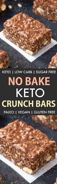 Homemade Keto Chocolate Crunch Bars Homemade Keto Chocolate Crunch Bars