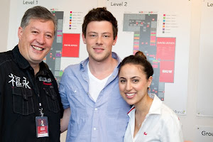 Cory Monteith from GLEE with Ania and I