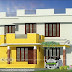 1606 sq-ft flat roof 4 bedroom house