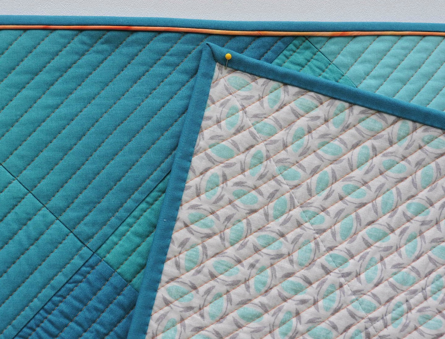 Cotton Cellar Caribbean Blue Ombre Quilt Update