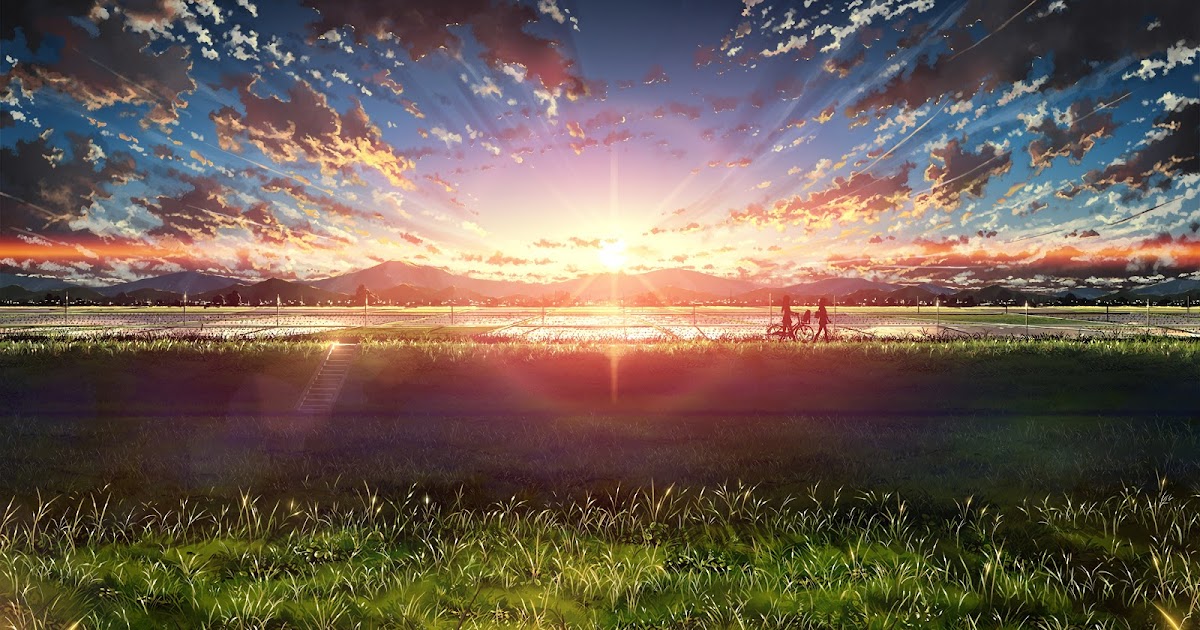 Sunset Background Anime 4k Sunset City Scenery Anime 4k 114