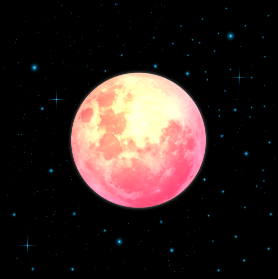 Luna de sangre luna de color rojizo