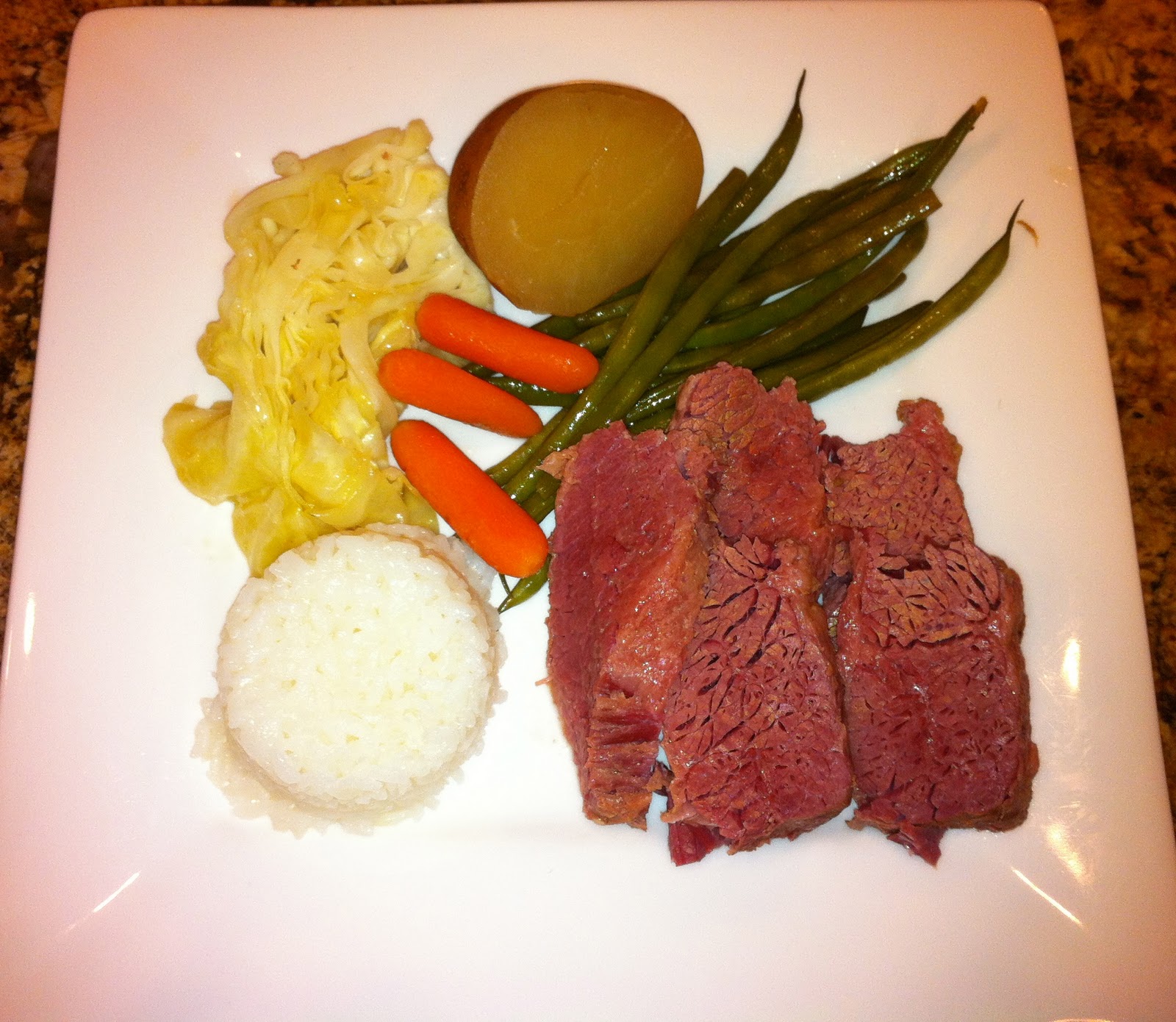 GREAT EATS HAWAII CORNED BEEF AND CABBAGE CROCK POT DINNER