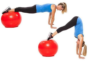 Stability Ball Workout For Strong Core Abs & Legs