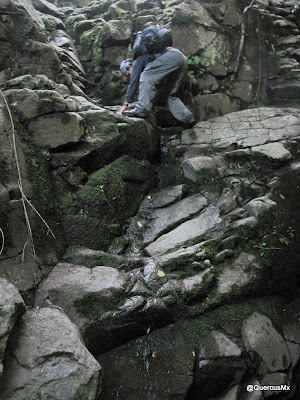 Descendiendo cascadas del Arroyo El Mante en Cerro Viejo
