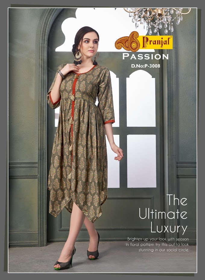 pranjal Passion vol 3 Party wear Anarkali kurtis