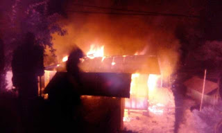 House gutted in fire In Mungpoo House gutted in fire In Mungpoo