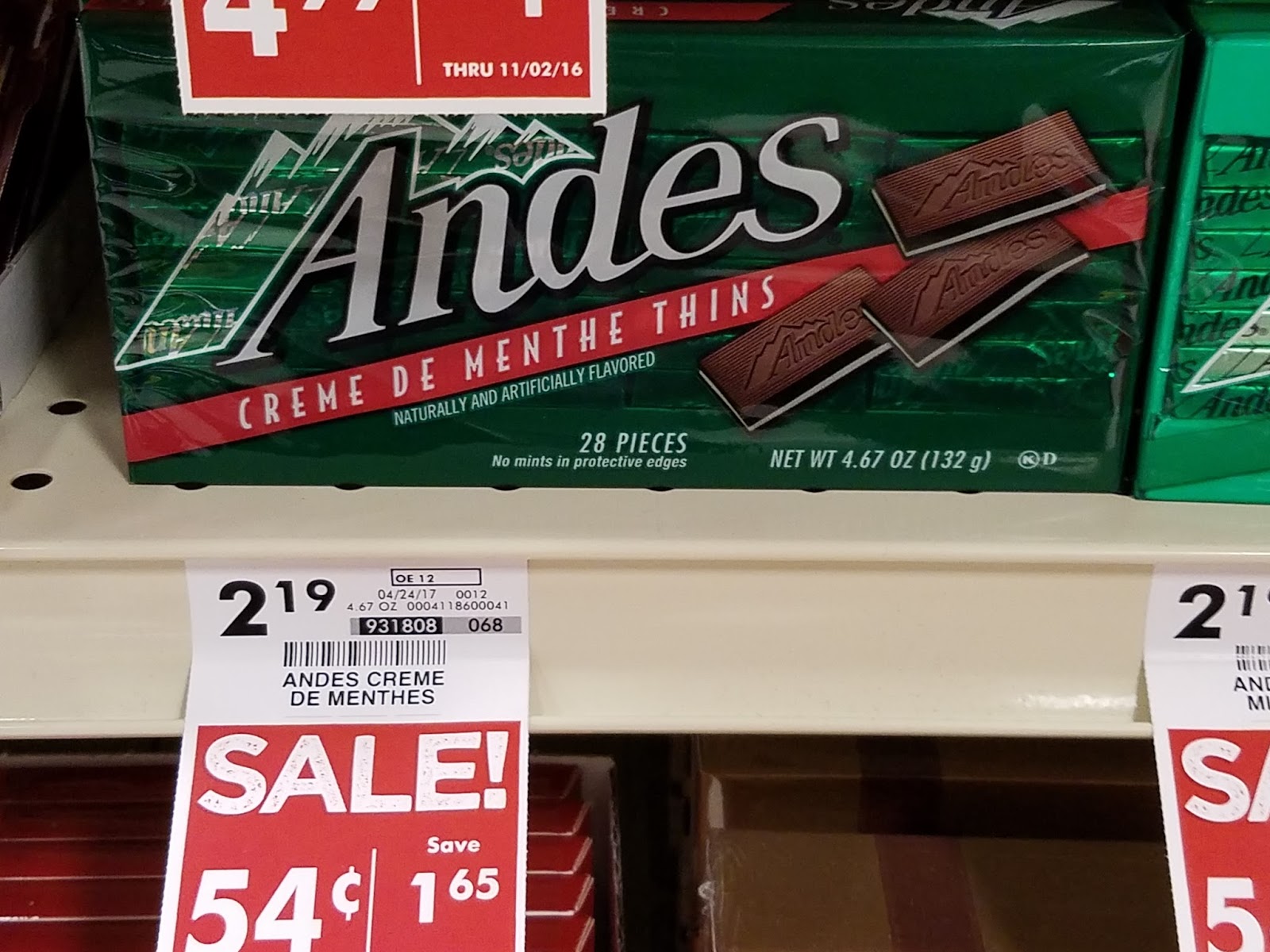 Roshells Kitchen UPDATE ON ANDES MINTS
