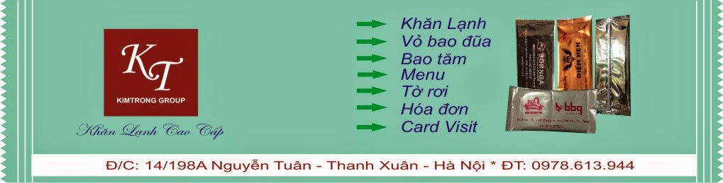 Khăn lạnh - Khăn ướt giá rẻ Hà Nội - KIMTRONGGROUP