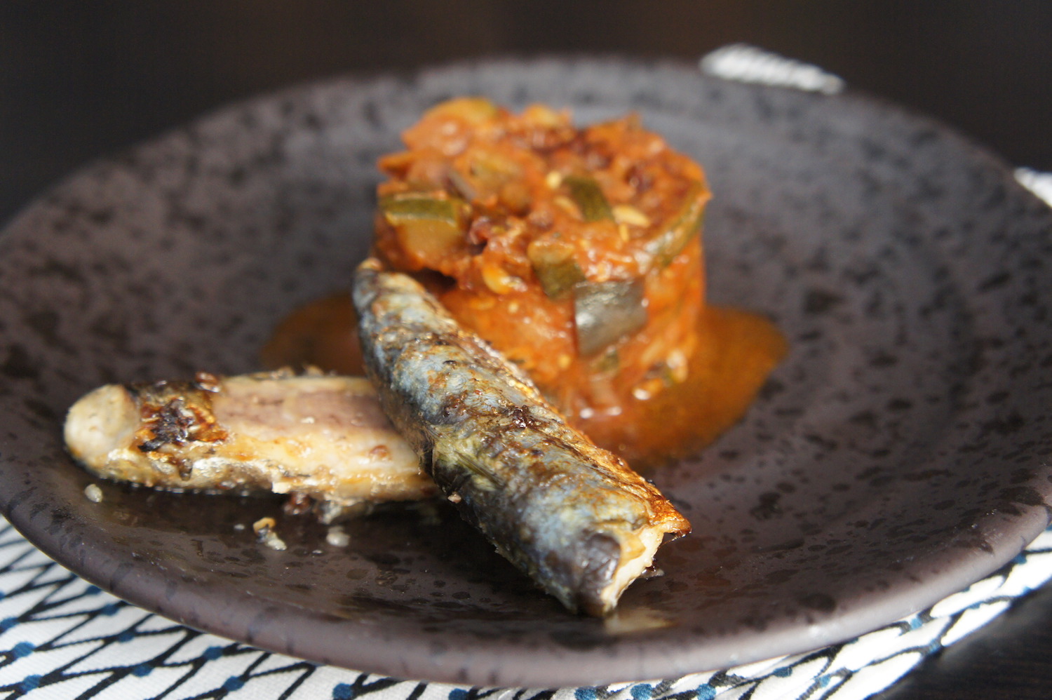 Filets de sardines anisés au barbecue