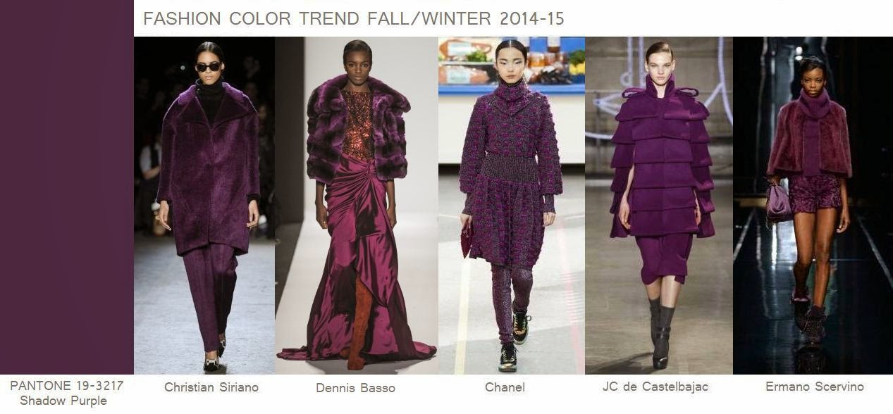 FASHION KLATCH: Fashion Color Trend Fall/Winter 2014-15: Shadow Purple