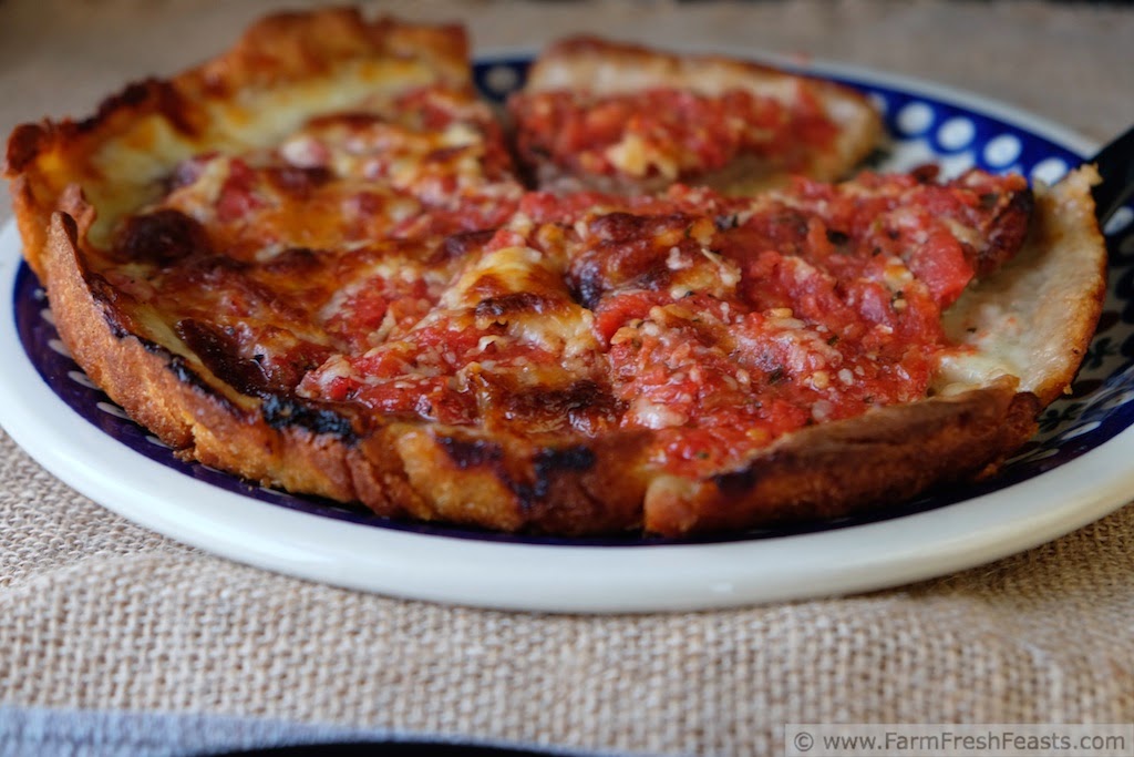 {How Not to Make} Lou Malnati's Chicago Classic Deep Dish Pizza, packed with sausage and cheese and flavorful tomato sauce.