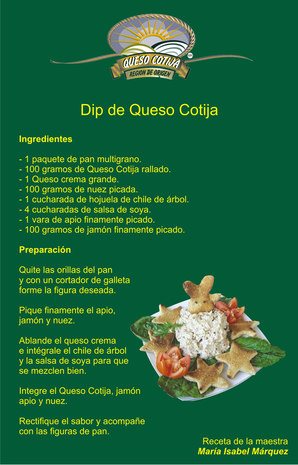 Jaime Ramos Méndez Recetas de cocina con Queso Cotija Dip de Queso