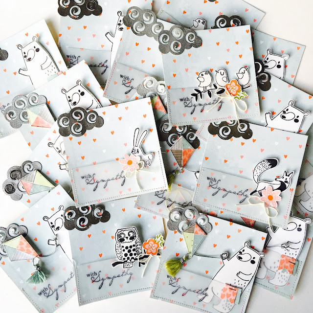 Thank You Cards by Angela Tombari using BoBunny Weekend Adventures Collection Thank You Cards by Angela Tombari using BoBunny Weekend Adventures Collection