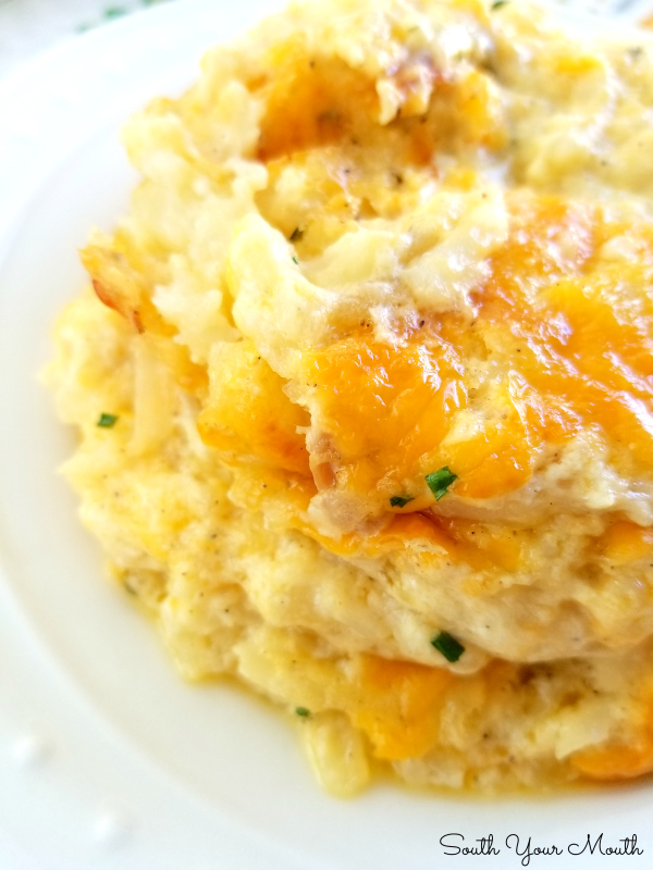 Secret Ingredient Hashbrown Casserole | A creamy, cheesy hashbrown casserole recipe made with French onion dip instead of sour cream that’s even better than Cracker Barrel’s!