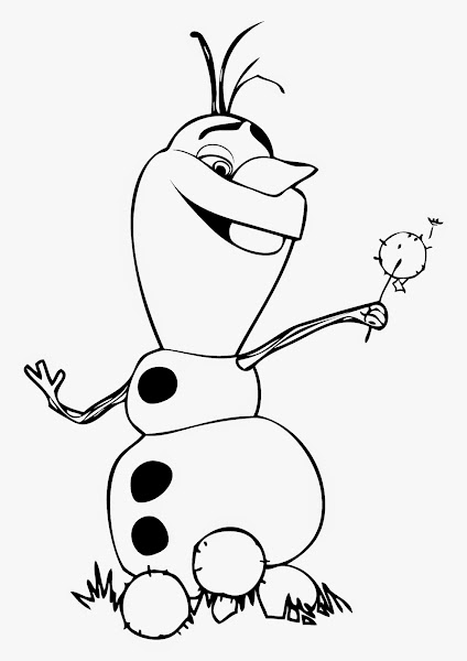 olaf coloring pages in summer - photo #7
