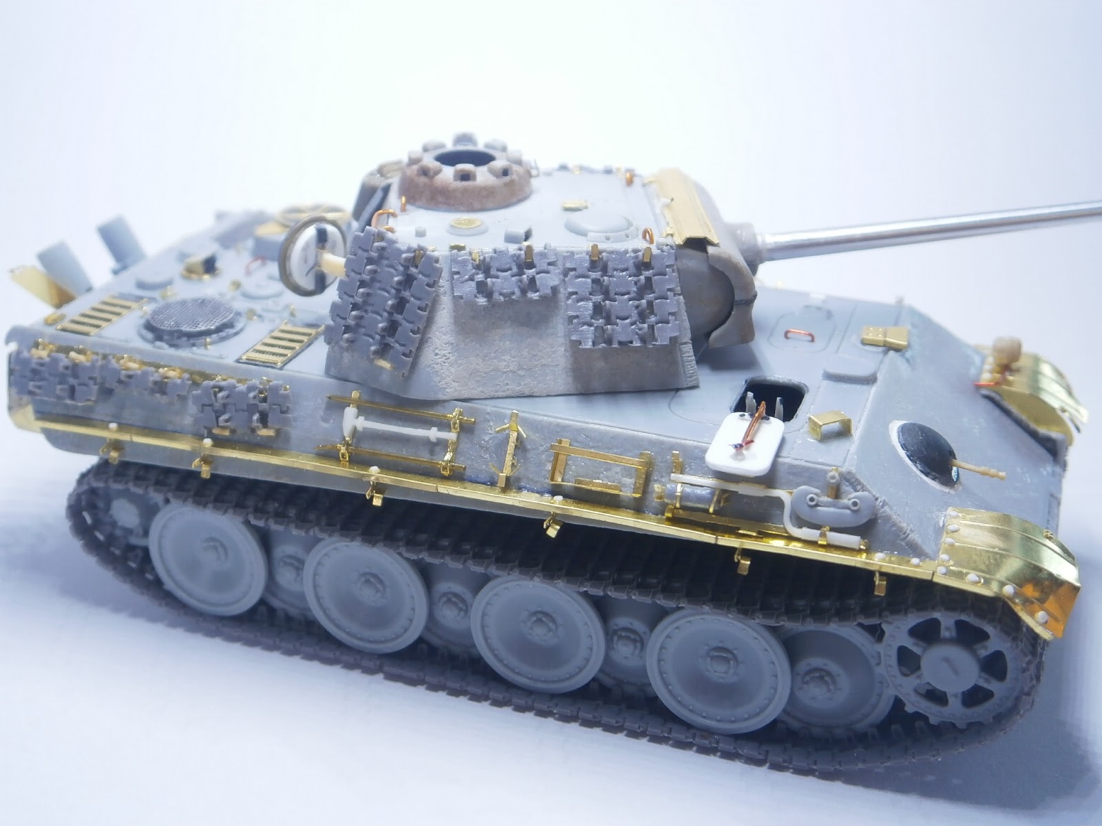 Hongrie 1945 diorama (Panther Ausf.G Late & Zundapp KS 750) P1011026