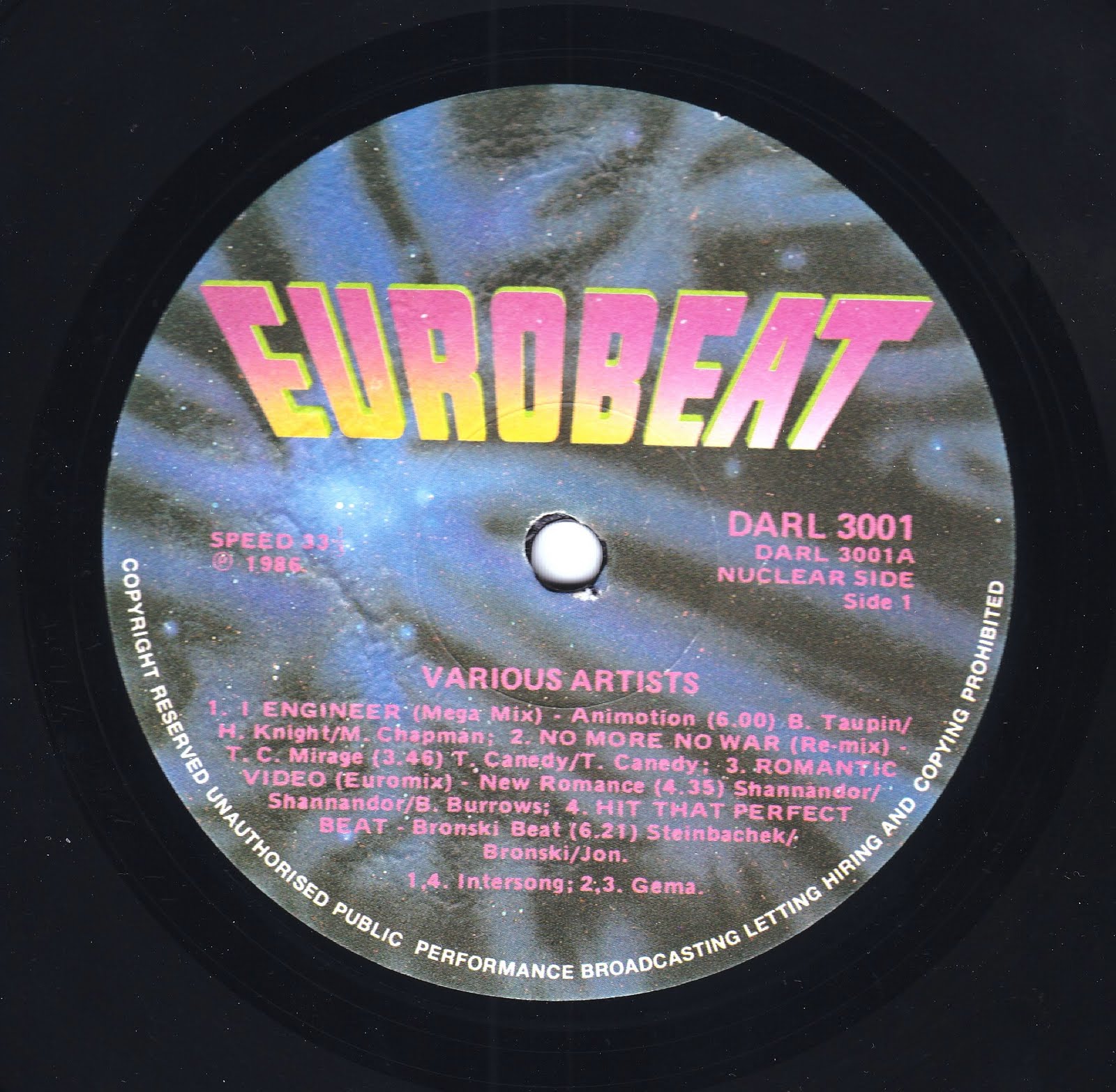 Retro Disco Hi Nrg Eurobeat Volume 1 90 Minute Non Stop Dance Remix 2lp Set 1986 Various
