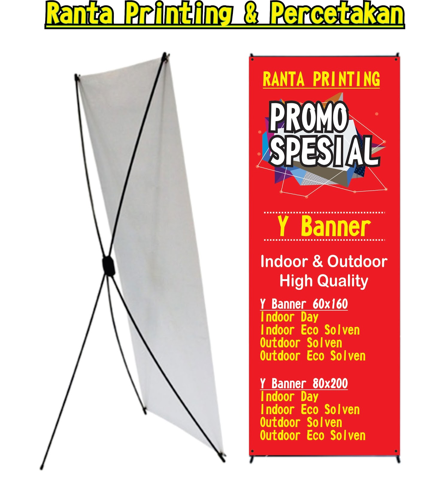 Cetak Y Banner Murah Jakarta Timur - RANTA PRINTING & PERCETAKAN