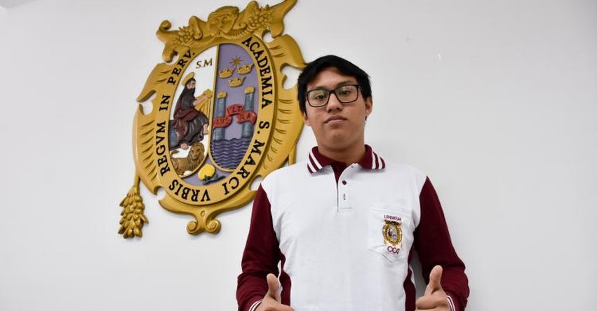 ALDO RODRÍGUEZ GUTIÉRREZ: Postulante de 16 años que ocupó el primer puesto en la Universidad de San Marcos sueña con estudiar en el extranjero ALDO RODRÍGUEZ GUTIÉRREZ: Postulante de 16 años que ocupó el primer puesto en la Universidad de San Marcos sueña con estudiar en el extranjero