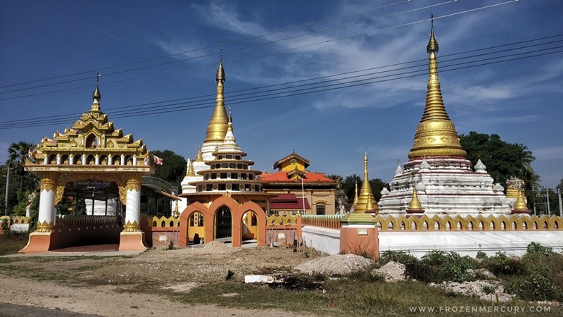 Buddhist temple on route to Bagan, Myanmar