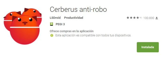 Cerberus anti robo app