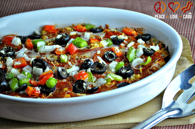 Supreme Pizza Casserole - Low Carb and Gluten Free | Peace Love and Low Carb 