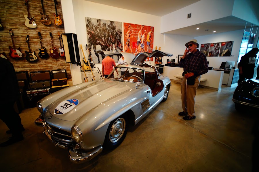 Walt Grace, vintage cars and guitars, Wynwood, Miami