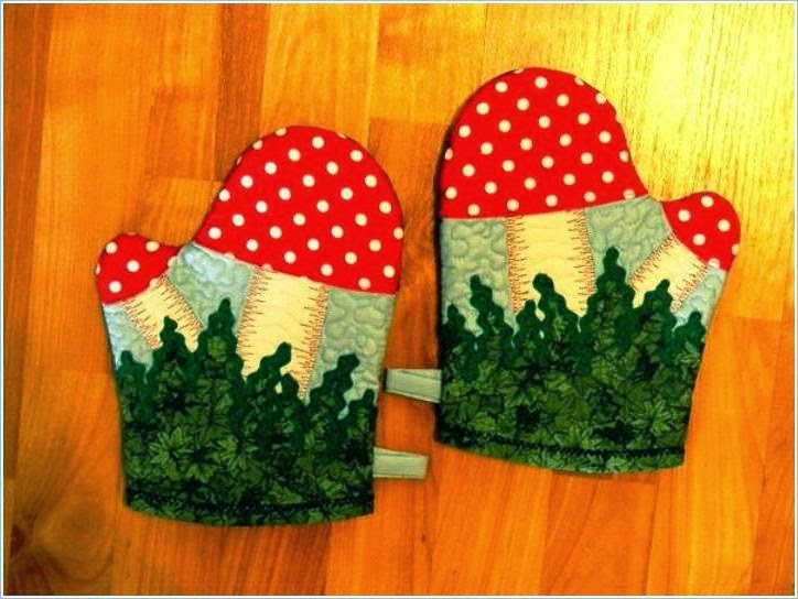 Napkins, pot holders and aprons for kitchen DIY Tutorial Ideas!