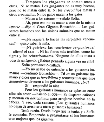 Cita del libro El gran gigante bonachón, de Roald Dahl - Cine de Escritor