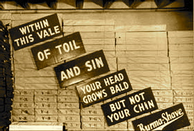 tomdryden.com: If campaign ads were written like Burma Shave signs