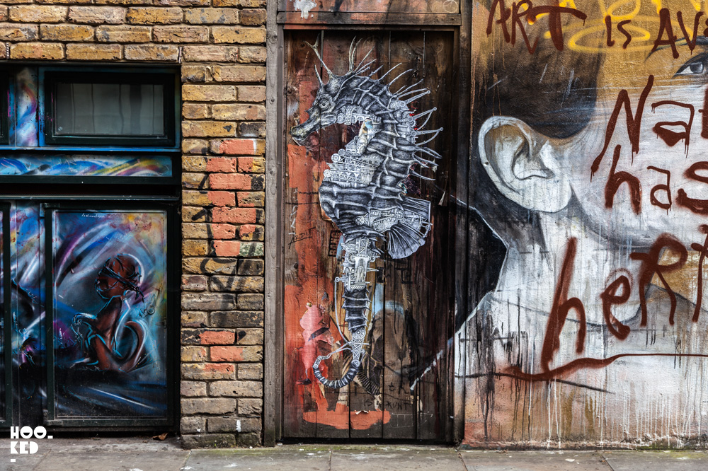 French street artist Ardif's Ornate Mechanimals in London. Photo ©Hookedblog / Mark Rigney