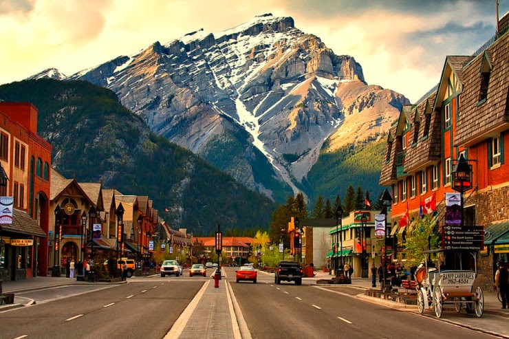Banff Avenue – the Heart of the Beautiful Town in Canada