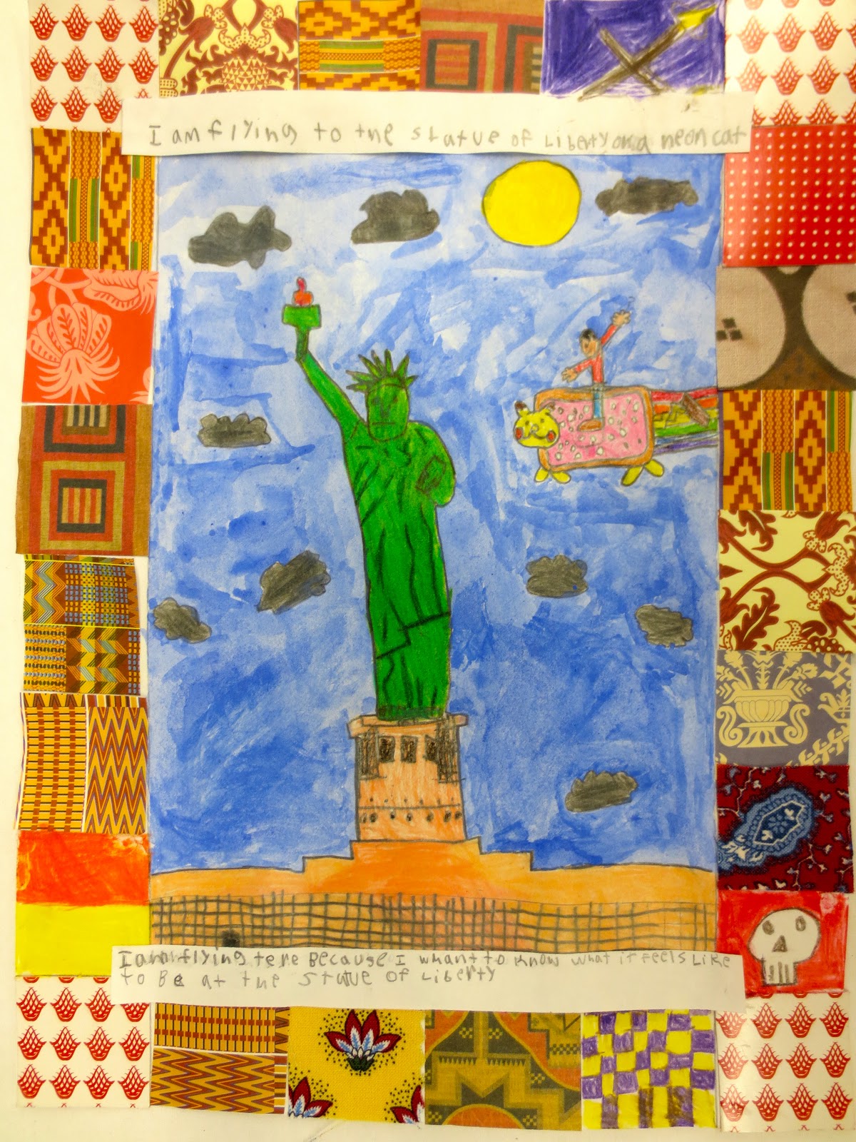 Zilker Elementary Art Class 5th Grade Faith Ringgold Story Quilts