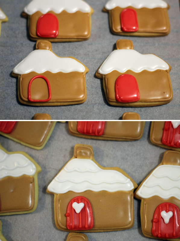 Stand up gingerbread house sugar cookies 4
