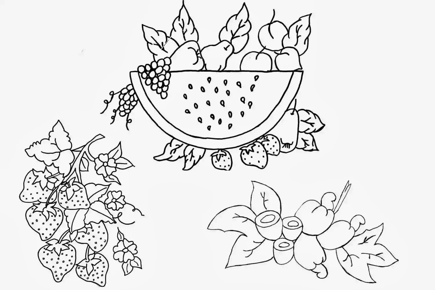 Desenhos de Frutas para Colorir Desenhos Para Colorir