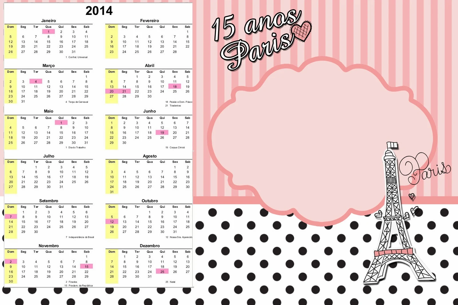Calendario 2014. 