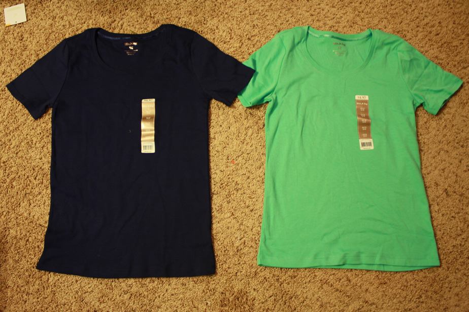 Über Chic for Cheap: Refashion: DIY Color Block Tees