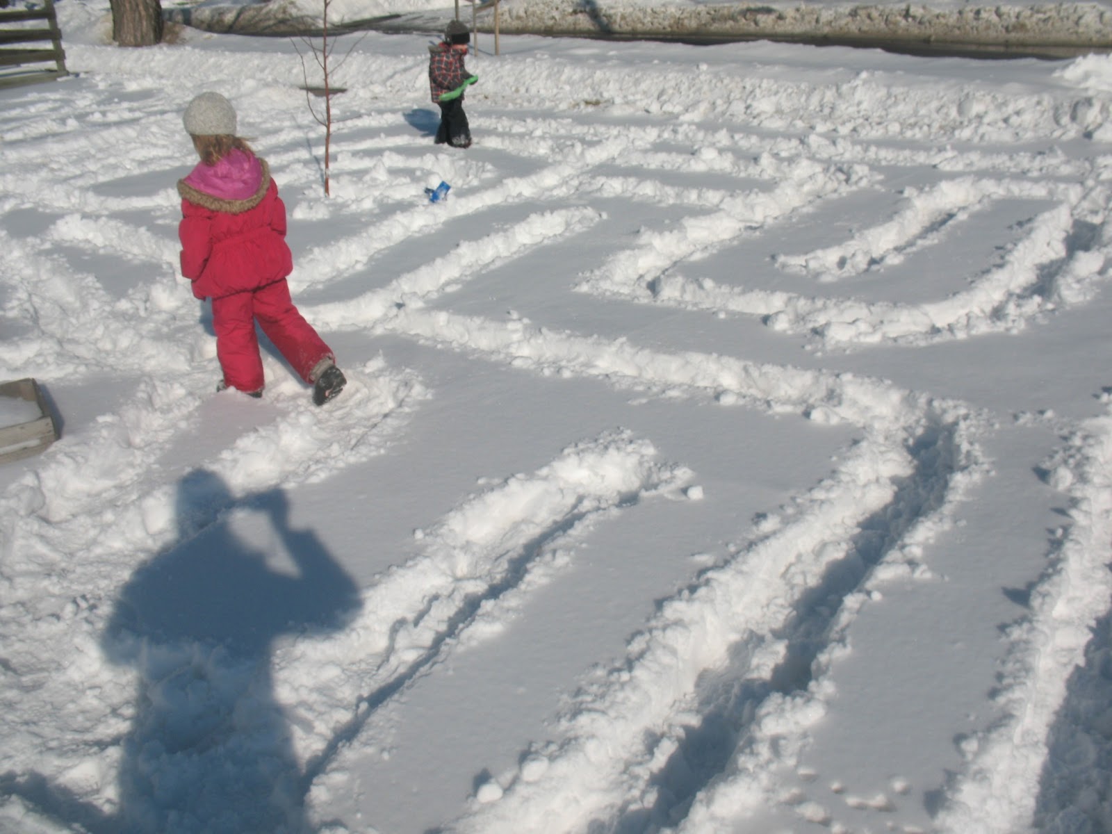 Practically Homemade Snow Maze