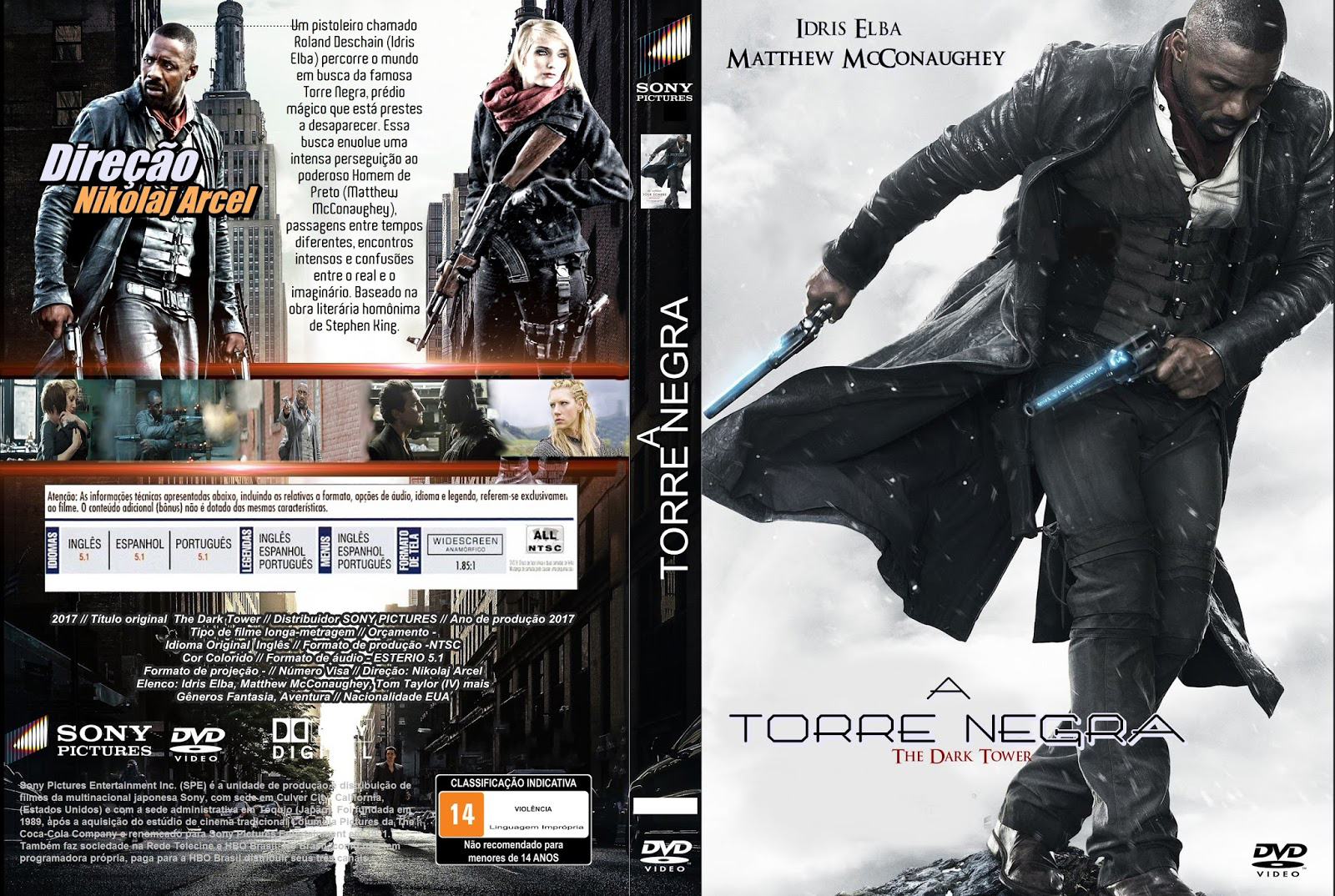 A Torre Negra - DVD Filme Ação Multisom