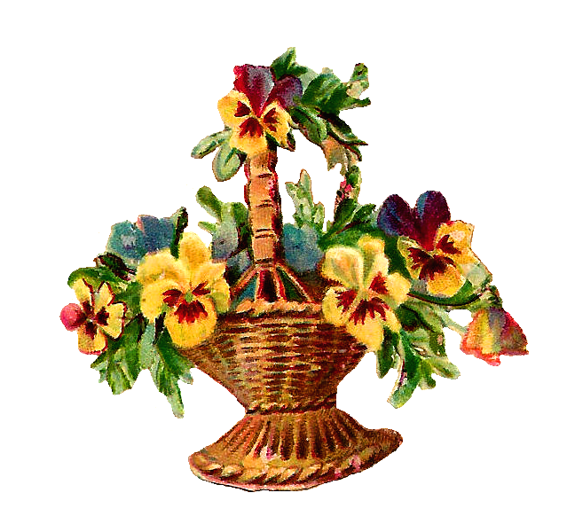 free clip art flower baskets - photo #15