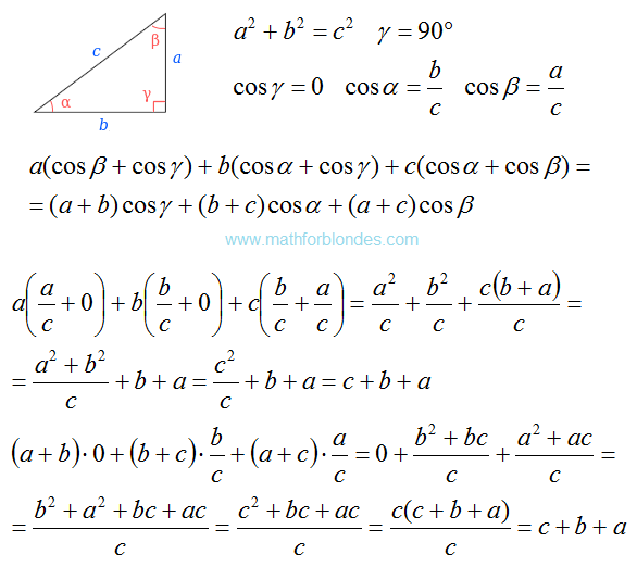 Mathematics For Blondes Right triangle