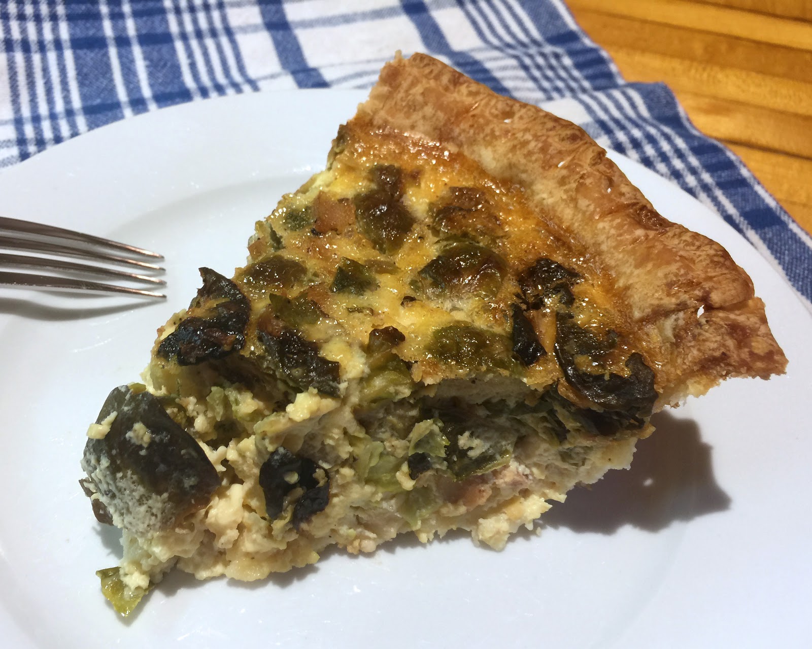 Brussels Sprouts & Bacon Quiche