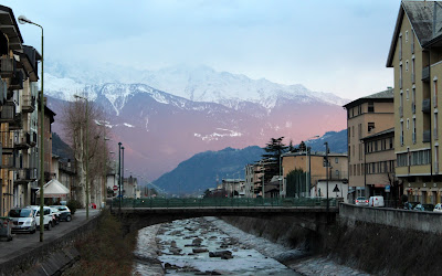 Casco histórico de Tirano. Italia