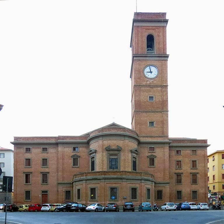 The back of the Cathedral, largo del Duomo, Livorno