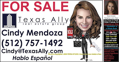 Texas Ally For Sale Caricature with Phone