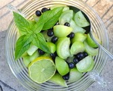 Raw Tomatillo Salad with Blueberries (A Veggie Venture)