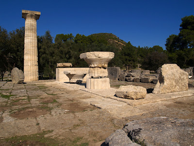 Temple of Zeus at Olympia partially reconstructed