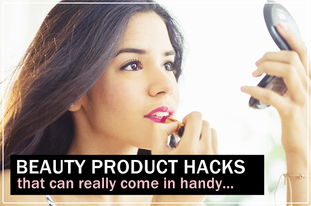 Beauty Product Hacks that can really Come in Handy - to Save the day! Beauty product hacks, beauty, beauty hacks, beauty tips, beauty products, makeup, makeup hacks, beauty product hacks to save the day,