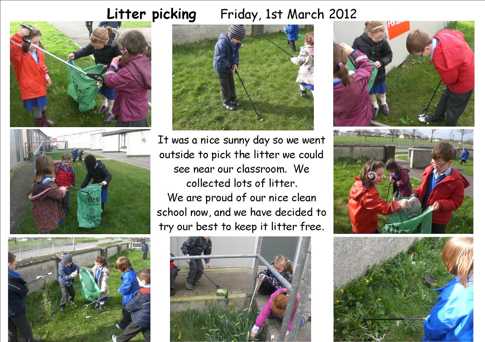 History,Geography and SPHE site Litter picking